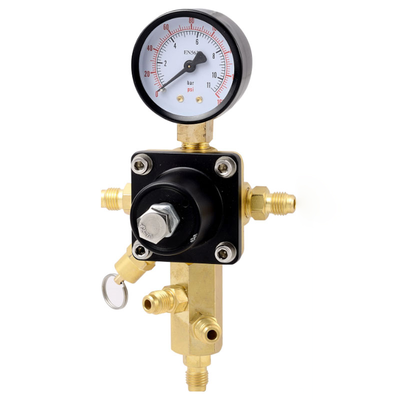 TR-63-1 Justerbar högprecisions CO2-regulator i mässing