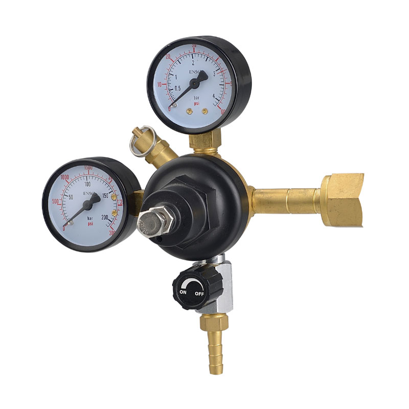 TR-64 ​​Mässing koldioxid gastrycksregulator